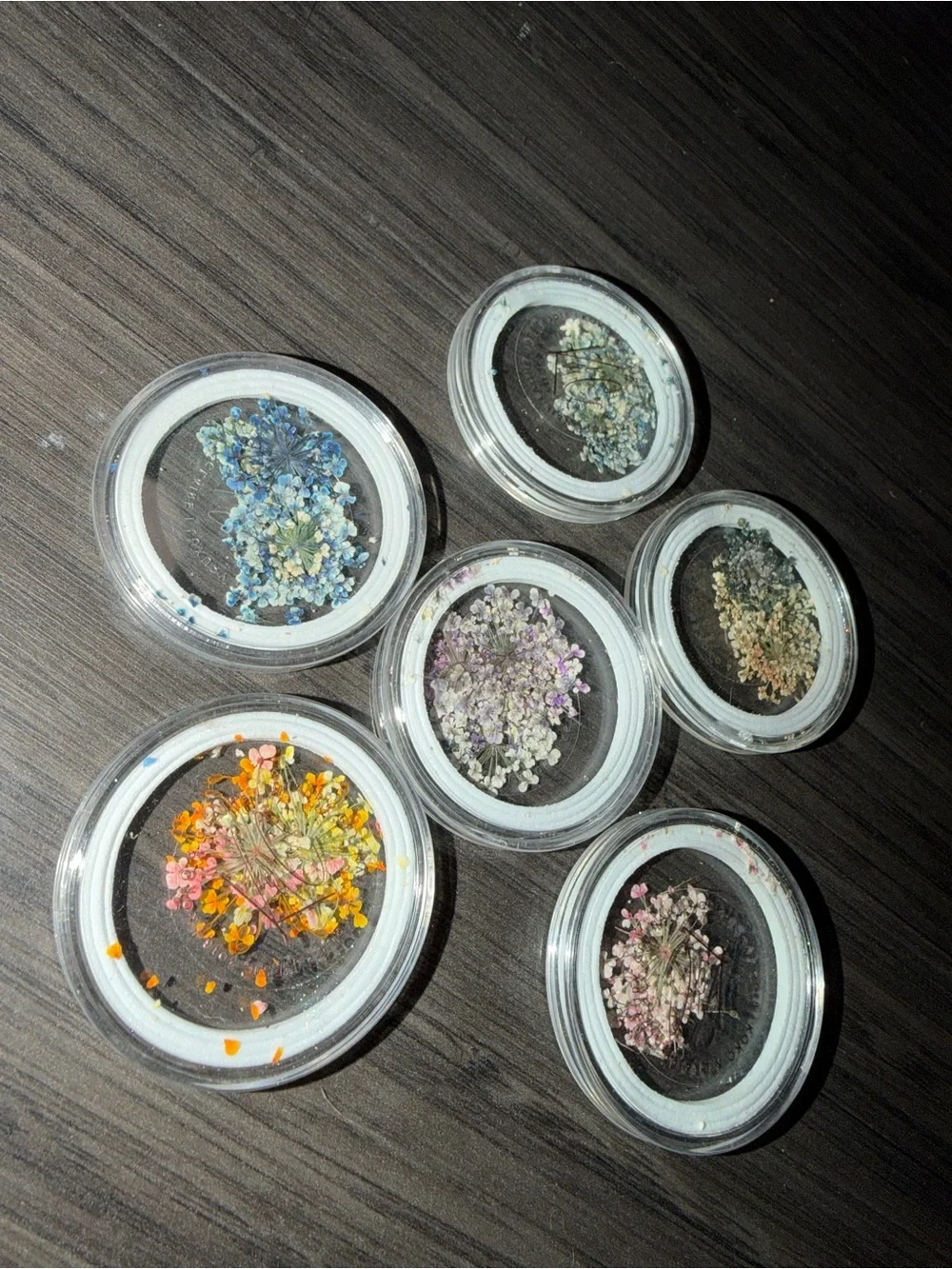 REAL Floral Pressed nail decorations for acrylic/ gel nails designs art x6 lot